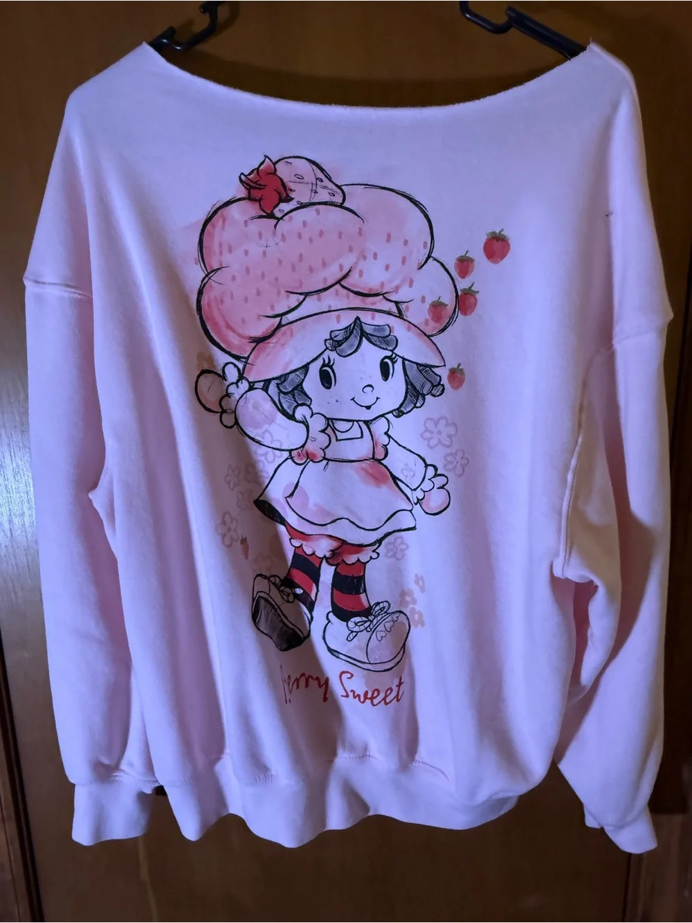 Pink 'Strawberry Shortcake Graphic Sweatshirt - Berry Sweet